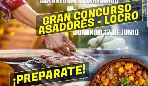 San Antonio de Arredondo se prepara para el gran concurso de asadores y locro